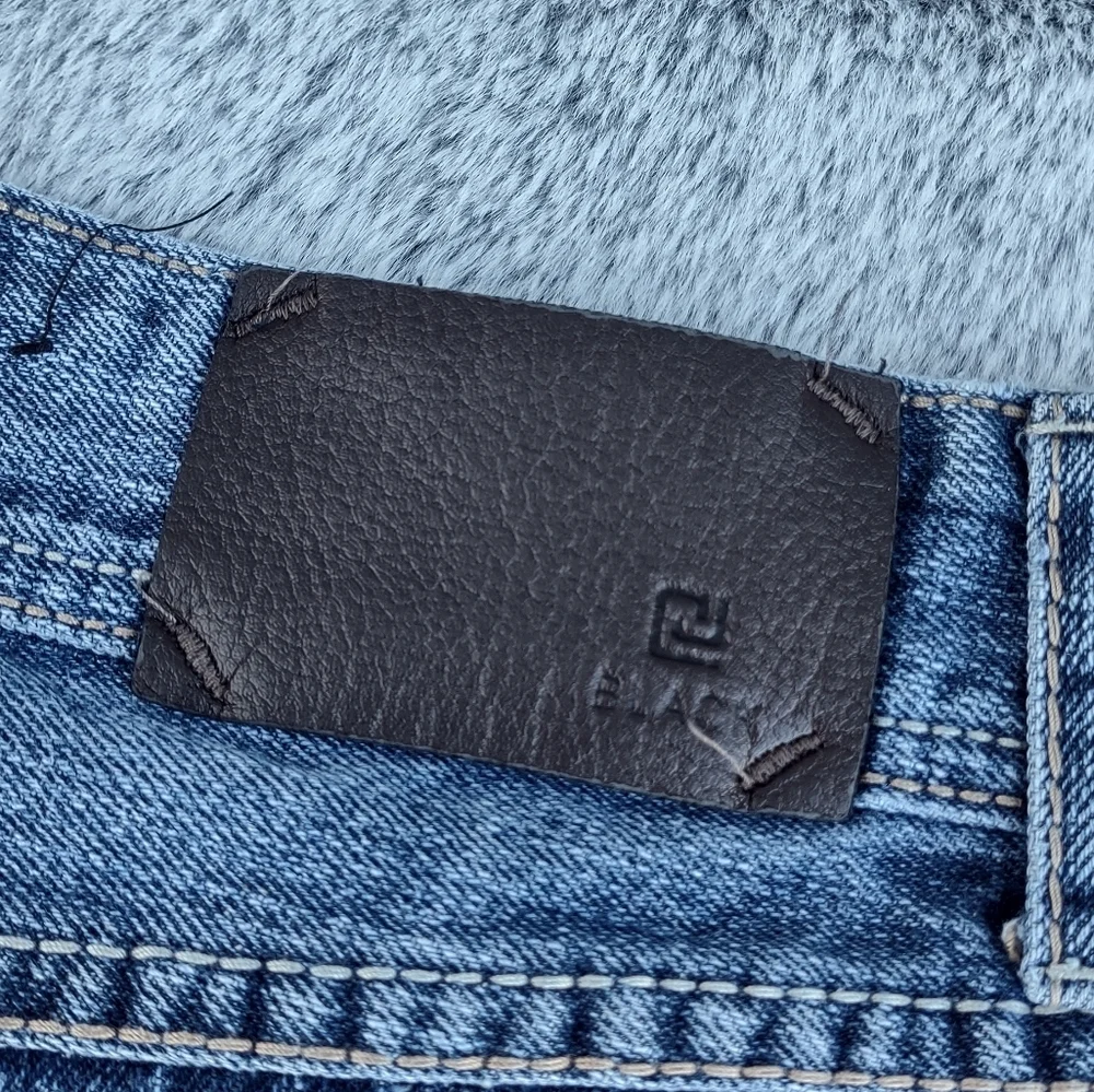 Black Premium Distressed Jeans Medium Wash 34x30 - Picture 9 of 14